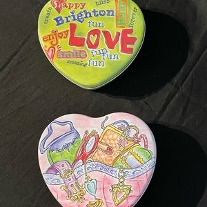 Brighton Metal Heart-Shaped Boxes - Set of 2